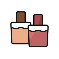 A modern take on beauty essentials the nail polish bottle icon embraces simplicity and elegance with its clean and minimalistic design concept. vector