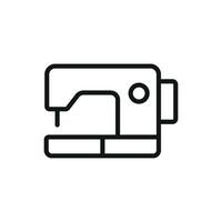 With its modern design and minimalist approach the sewing machine tailor icon is a professional and stylish representation of tailoring concepts. vector