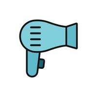 Minimalistic hair dryer icon designed to align with modern graphic design standards vector