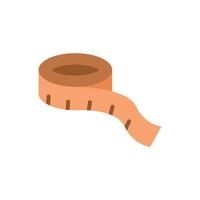 Designed for the modern designer the measuring tape tailor icon provides a simple and elegant graphic that works perfectly in tailoring and fashion-themed content. vector