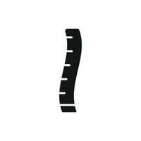 The measuring tape tailor icon embodies a modern concept through its clean lines and simple design making it an excellent fit for fashion-related applications. vector