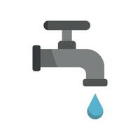With a minimalist touch, the faucet icon reflects modern design principles through its clean and simple graphic representation. vector