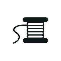 Crafted with simplicity and a contemporary feel the needle and thread tailor icon is perfect for adding a stylish touch to fashion and tailoring projects. vector