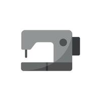 A timeless and modern representation of tailoring the sewing machine icon delivers a simple design with clean lines and minimalist appeal ideal for fashion graphics. vector