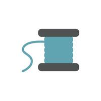 Featuring a sleek and minimalist approach the needle and thread tailor icon captures the essence of modern design with its simple and clean lines. vector