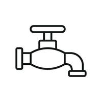 A sleek faucet icon designed with simplicity at its core, blending modern graphic elements effortlessly. vector