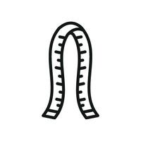 Crafted with a simple yet stylish design the measuring tape tailor icon represents a modern concept graphic perfect for fashion and tailoring visuals. vector