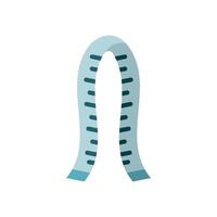 The measuring tape tailor icon showcases a minimalist approach combining simple lines and modern design to create a clean graphic suitable for fashion work. vector