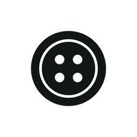 The button tailor icon is designed with a simple and modern concept making it a versatile graphic for fashion and design-related projects. vector