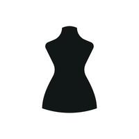 Designed with elegance and simplicity the mannequin tailor icon delivers a modern and clean graphic that fits fashion-related designs seamlessly. vector