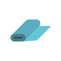The fabric roll tailor icon showcases a simple and modern design concept offering a refined and stylish graphic suitable for fashion and textile-related projects. vector