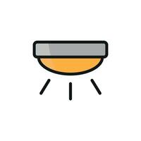 Light bulb icon design showcasing simplicity and modern aesthetic concept graphic vector