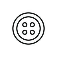With a clean and modern design, the button tailor icon showcases simplicity while representing the art of tailoring with precision and style. vector