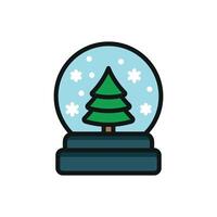 A clean and modern graphic concept featuring the snow Christmas icon design vector