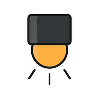 Light bulb icon concept balancing simplicity and modern design trends seamlessly vector
