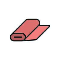 Featuring a minimalist design with a modern concept the fabric roll tailor icon creates a sleek and professional graphic ideal for clothing-related visuals. vector