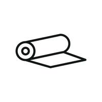 With a simple and modern graphic concept, the fabric roll tailor icon captures the essence of tailoring in a clean and minimalist design. vector