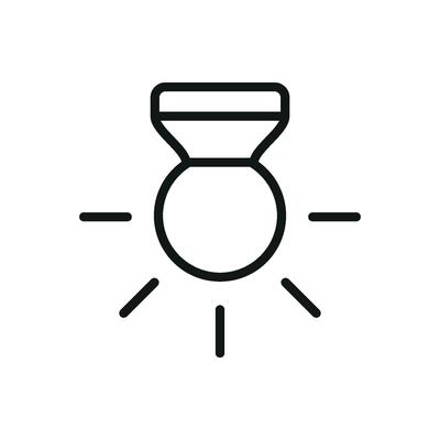 Contemporary light bulb icon design reflecting a simple yet innovative graphic approach