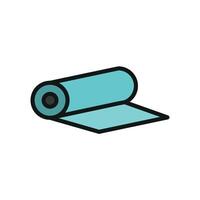 The fabric roll tailor icon is designed with a modern and simple concept offering a clean graphic perfect for fashion and tailoring projects. vector