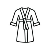 The bathrobe icon blends simplicity with a modern design concept offering a clean and stylish graphic representation. vector