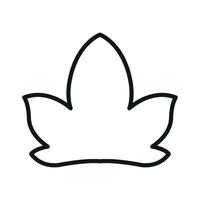 Leaf icon design crafted in a simple modern concept graphic for clean representation vector