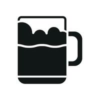 Modern design concept emphasizing a sleek beer glass bottle icon graphic vector