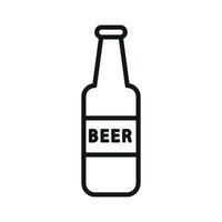 Simple modern concept graphic presenting a beer glass bottle icon design vector