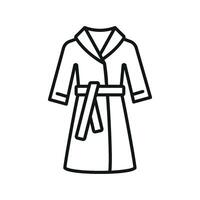 The bathrobe icon presents a simple yet modern design that embodies sleek lines and a clean graphic concept. vector