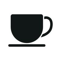 Coffee glass icon design in a clean and modern graphic concept vector