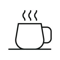 Concept graphic highlighting a simple and modern coffee glass icon design vector