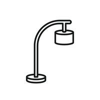 The floor lamp icon integrates timeless design principles with cutting-edge modern visual appeal vector