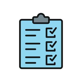 un portapapeles papelería icono acentúa esencial funcionalidad mediante sus contemporáneo y sencillo diseño vector