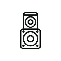 Sleek and minimalist concept graphic for sound system music icon design vector