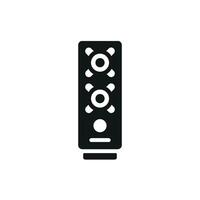 Simple modern graphic presenting a sound system music icon design concept vector
