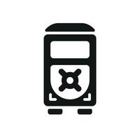 Design concept illustrating a simple and contemporary sound system music icon vector