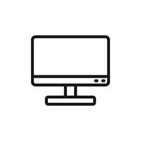 Minimalist design concept presenting a modern television icon graphic vector
