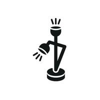 This floor lamp icon pairs simplicity with sophistication creating a visually cohesive graphic piece vector