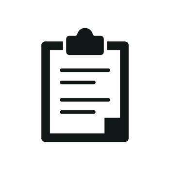 un portapapeles papelería icono enfatiza sencillo utilidad mientras mantener un moderno y Fresco diseño ambiente vector