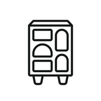 Storage rack icon with a simple and modern design concept vector