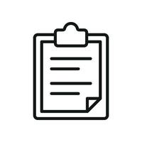 Featuring a contemporary flair the clipboard stationery icon captures the beauty of simplicity and purpose vector