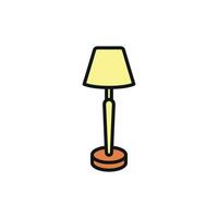 A floor lamp icon demonstrates the art of minimalism by merging simplicity and modernity seamlessly vector