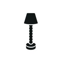 A modern floor lamp icon reflects sleek functionality paired with a minimalist and contemporary approach vector