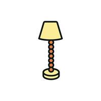 The floor lamp icon integrates timeless design principles with cutting-edge modern visual appeal vector