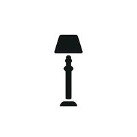 Minimalist and stylish the floor lamp icon integrates modern graphic trends into a basic visual concept vector