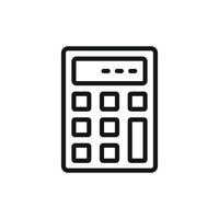 This calculator stationery icon captures the essence of utility and style through a simple modern approach vector