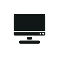 Modern television icon design in a simple graphic concept vector
