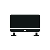 Sleek and minimalist concept graphic featuring a television icon design vector
