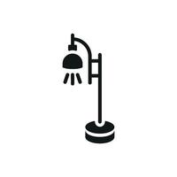 The floor lamp icon represents an effortless blend of basic structure and modern graphic appeal vector