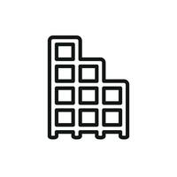 Modern and sleek graphic concept highlighting storage rack icon design vector