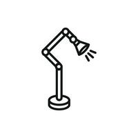 A floor lamp icon reflects a modern perspective with minimalist and sleek design aesthetics vector